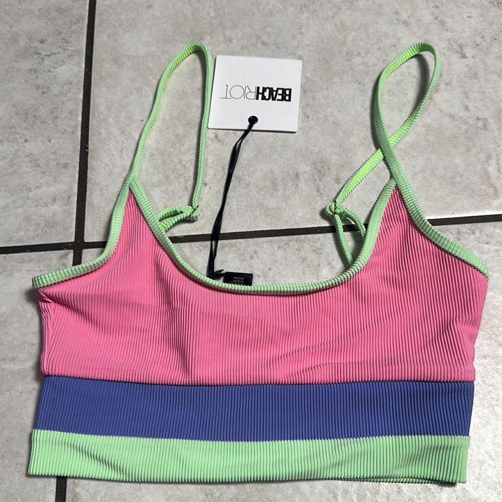 Beach Riot Colorblock Neon Bikini Set - Picture 7 of 10
